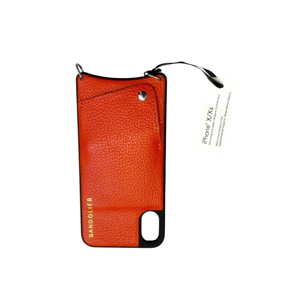 Bandolier iPhone case x/xs orange burnt sienna nwt